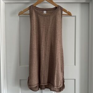 Elegant Sleeveless Brown Women's Tank Top - 152